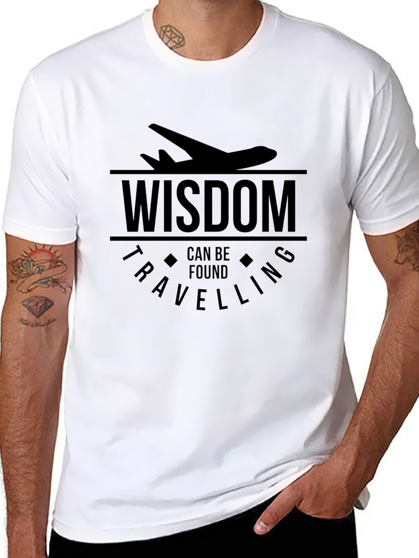 Wisdom Can Be Found Travelling Graphic Tee
