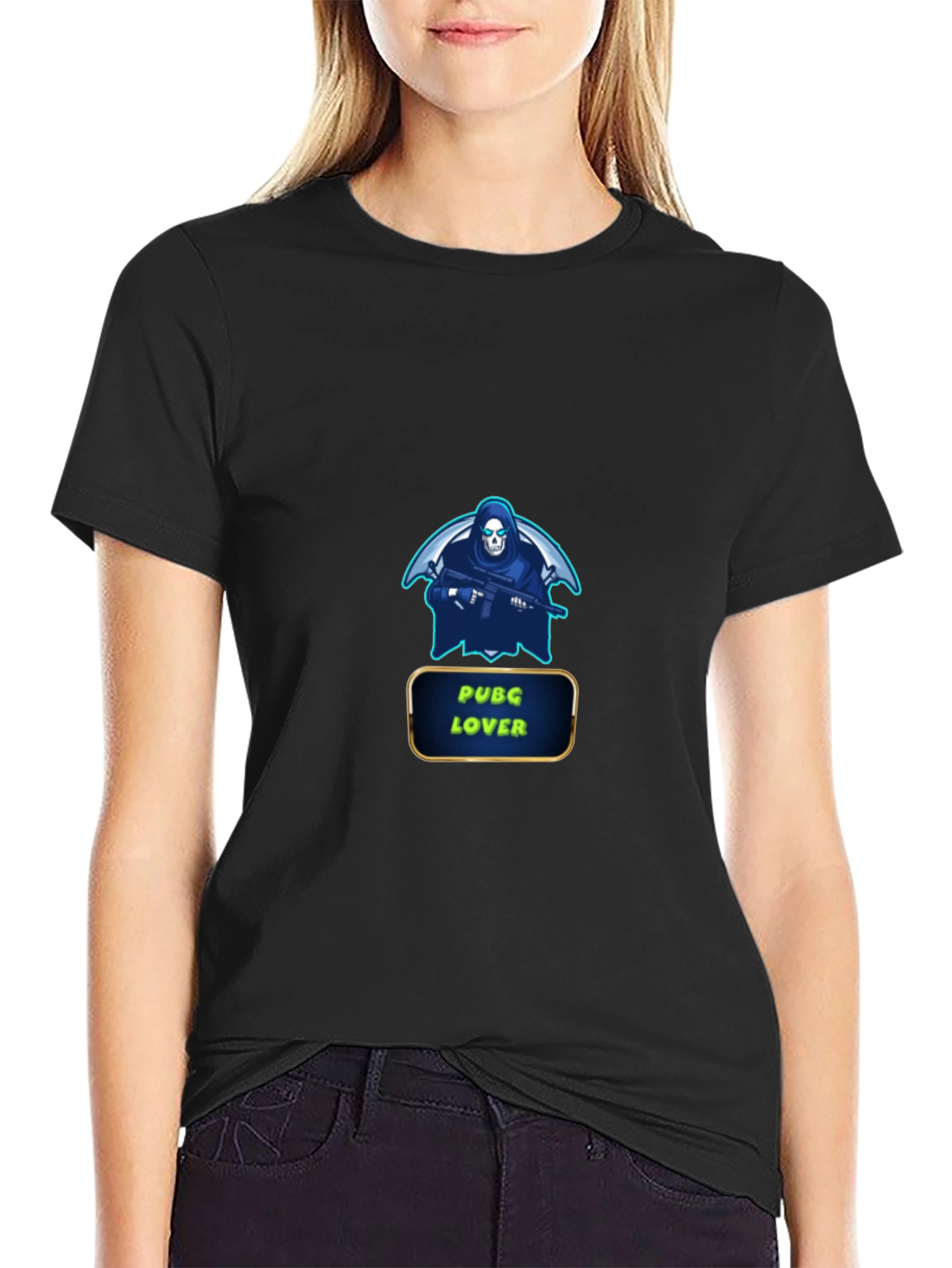 PUBG Lover Graphic Black T-Shirt
