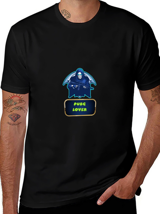 PUBG Lover Graphic Black T-Shirt