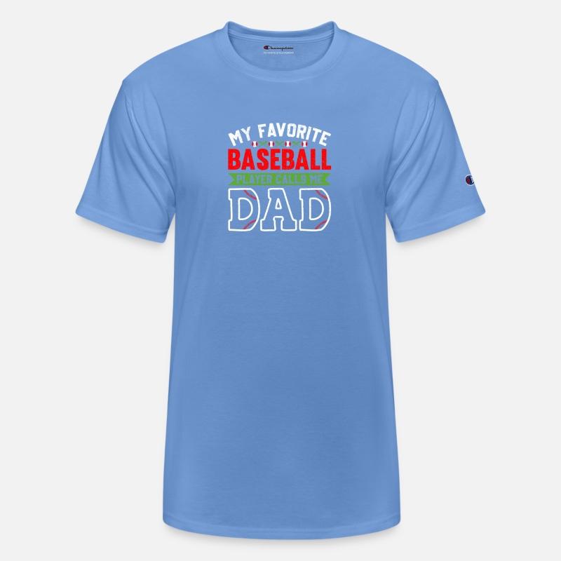 Mens Baseball Player Calls Me Dad T-shirt