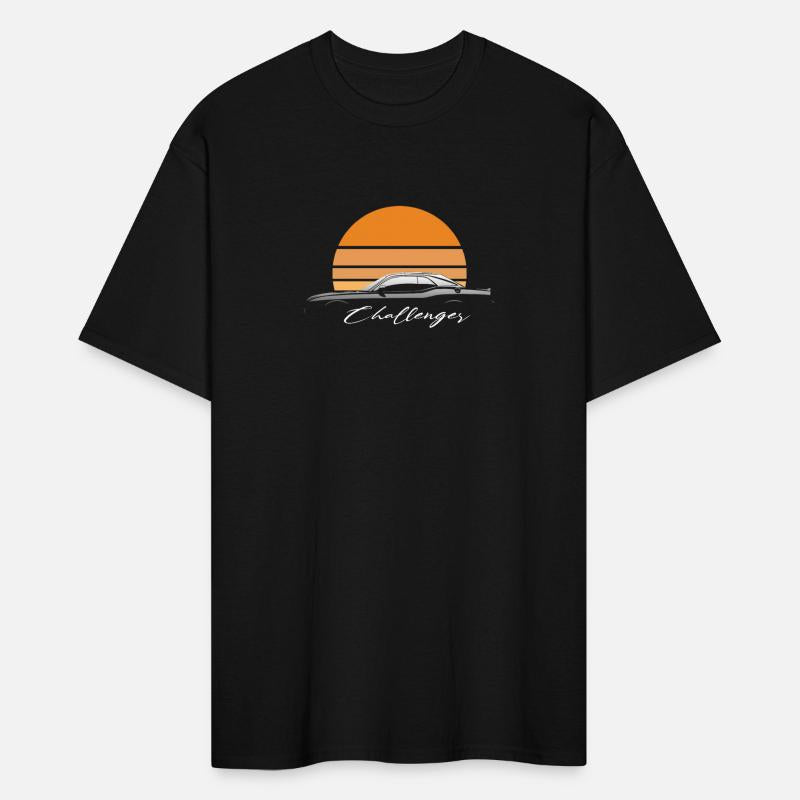 Men's Dodge Challenger Car Short Sleeve Crew Neck