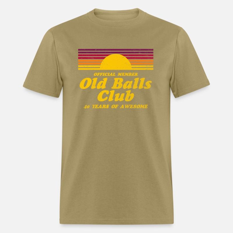 Mens Funny 40th Birthday Old Balls Club 40 Years