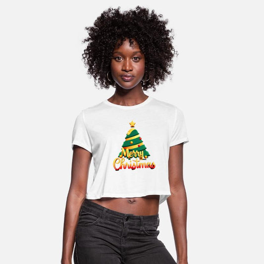 MERRY CHRISTMAS fir tree t-shirt