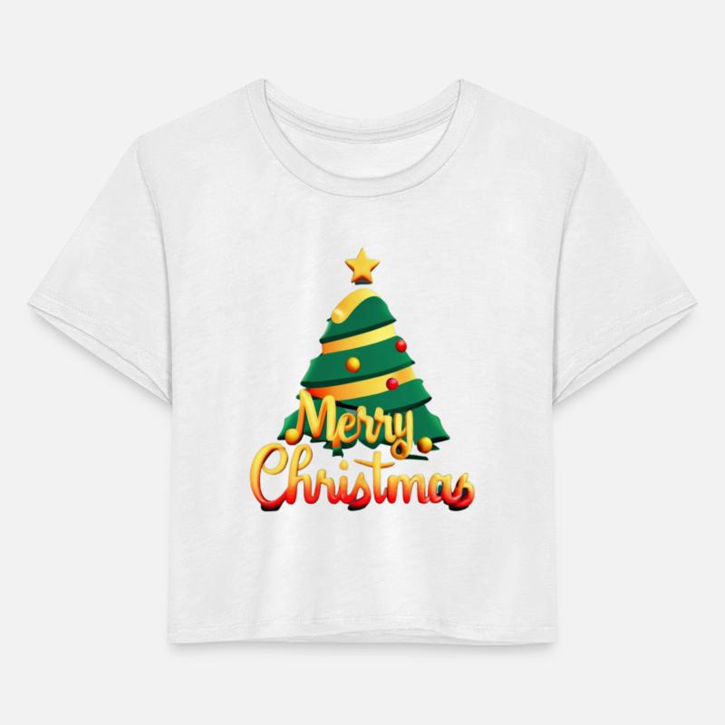 MERRY CHRISTMAS fir tree t-shirt