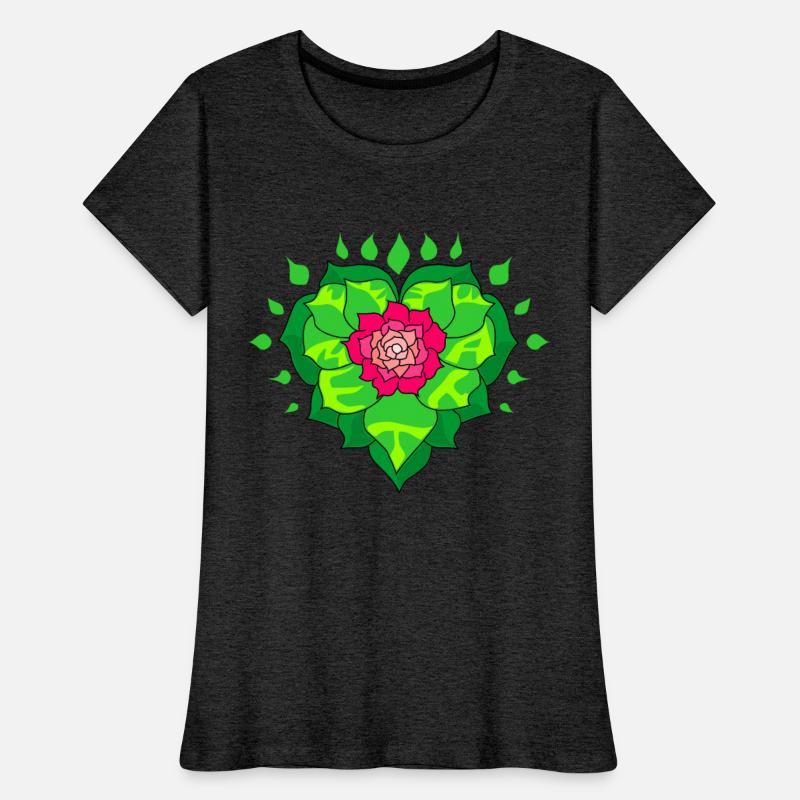 Metta heart flower blooming