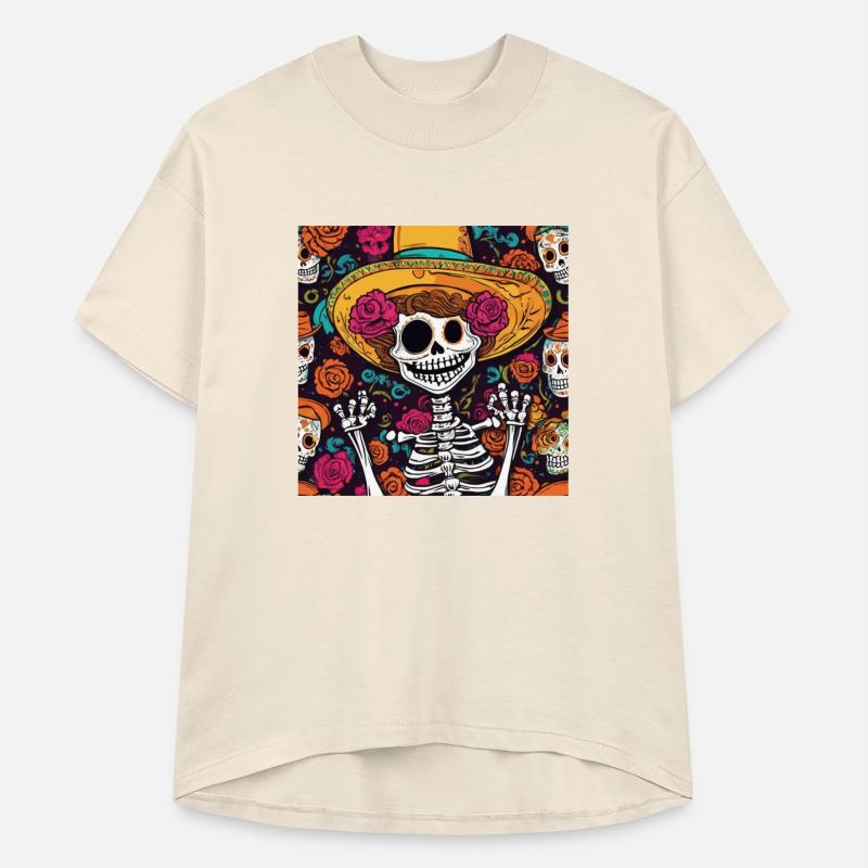 Mexican Sombrero Skeleton Art
