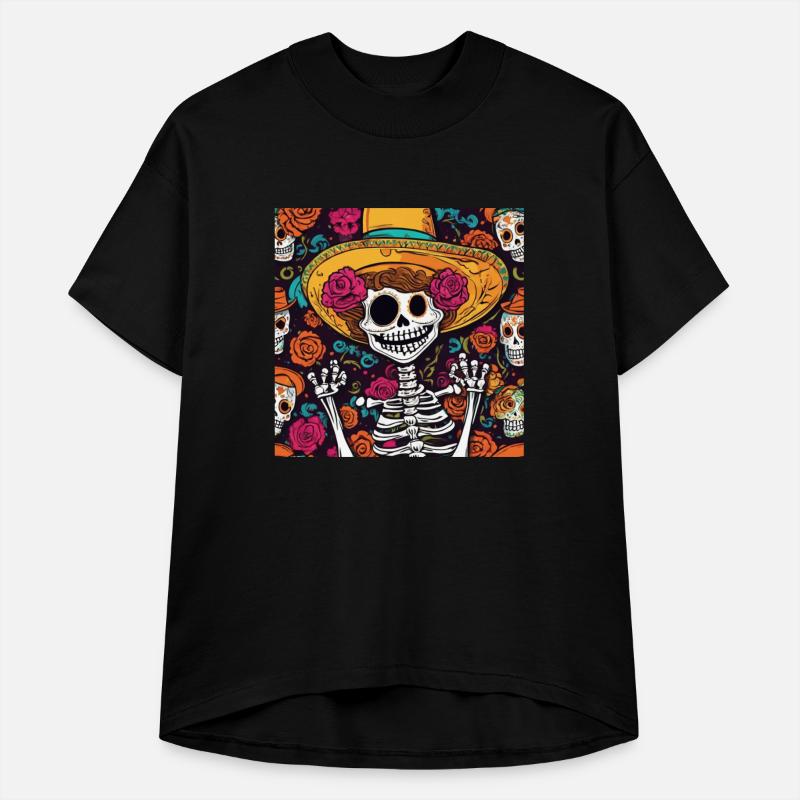 Mexican Sombrero Skeleton Art