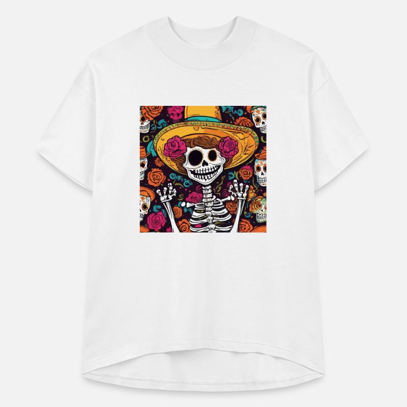 Mexican Sombrero Skeleton Art