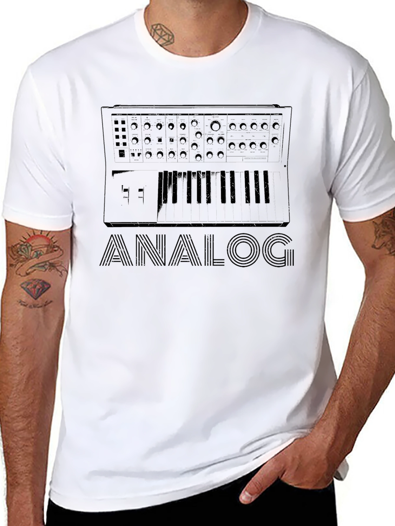 Analog Synth T-Shirt - Classic Synthesizer Design