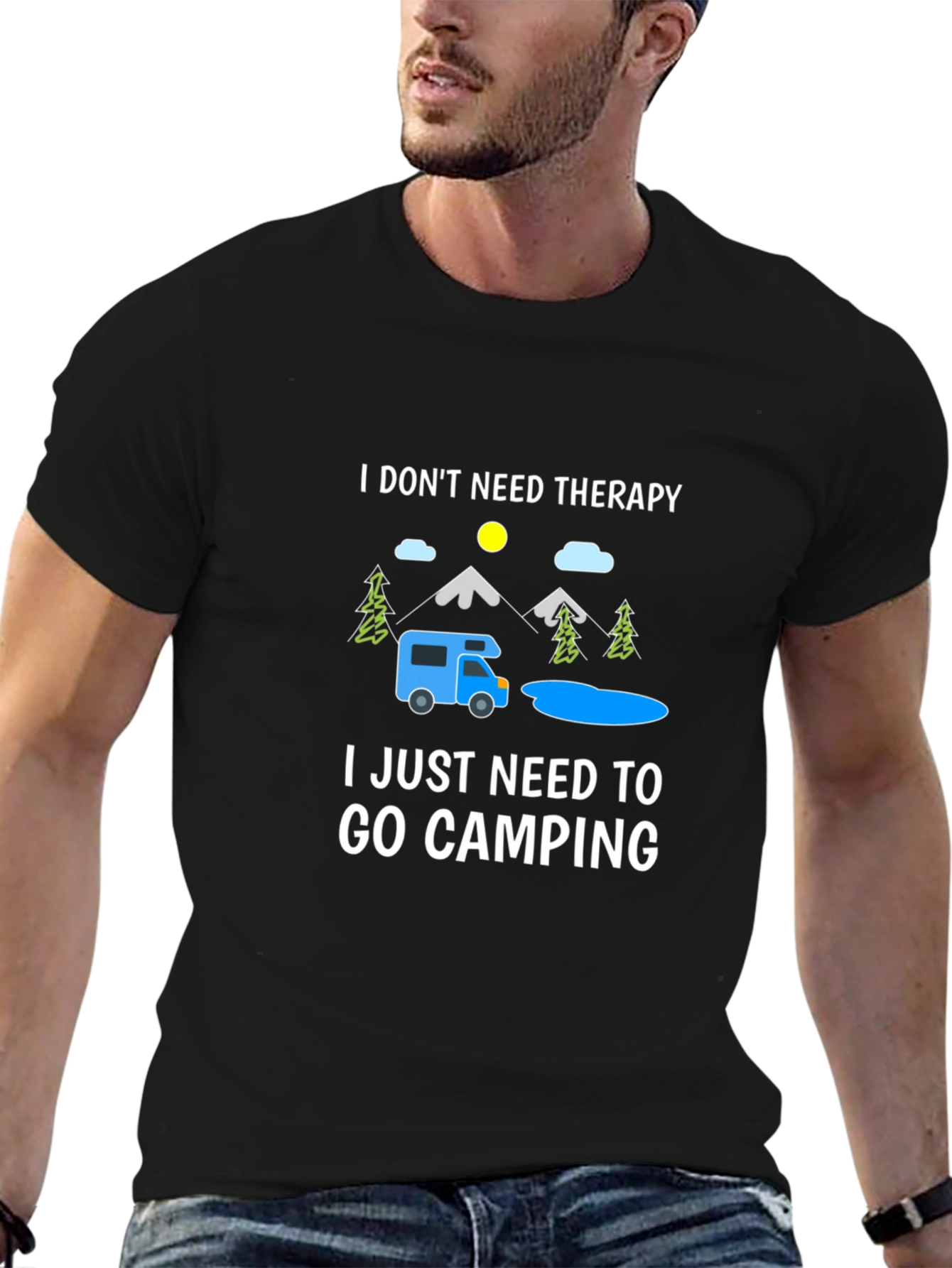 Camping Therapy T-Shirt: Outdoor Adventure Tee