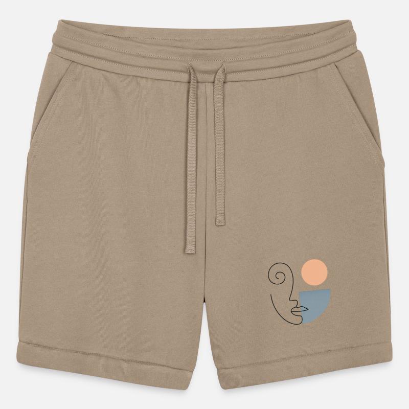 Minimalist Abstract Face Design for Apparel