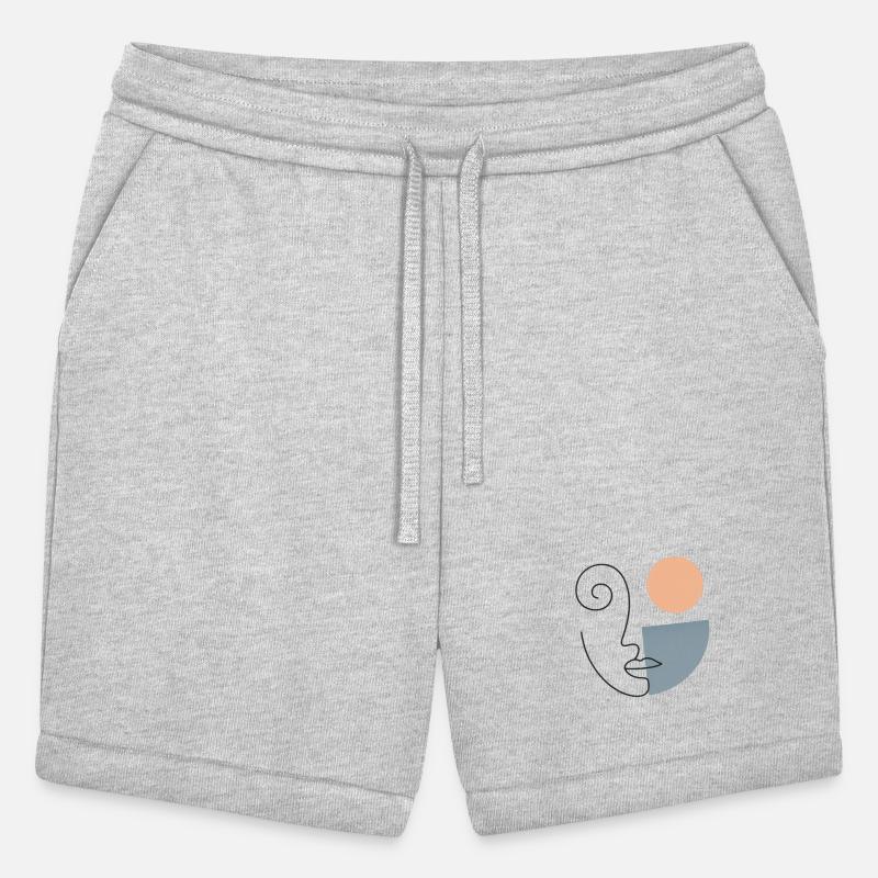 Minimalist Abstract Face Design for Apparel