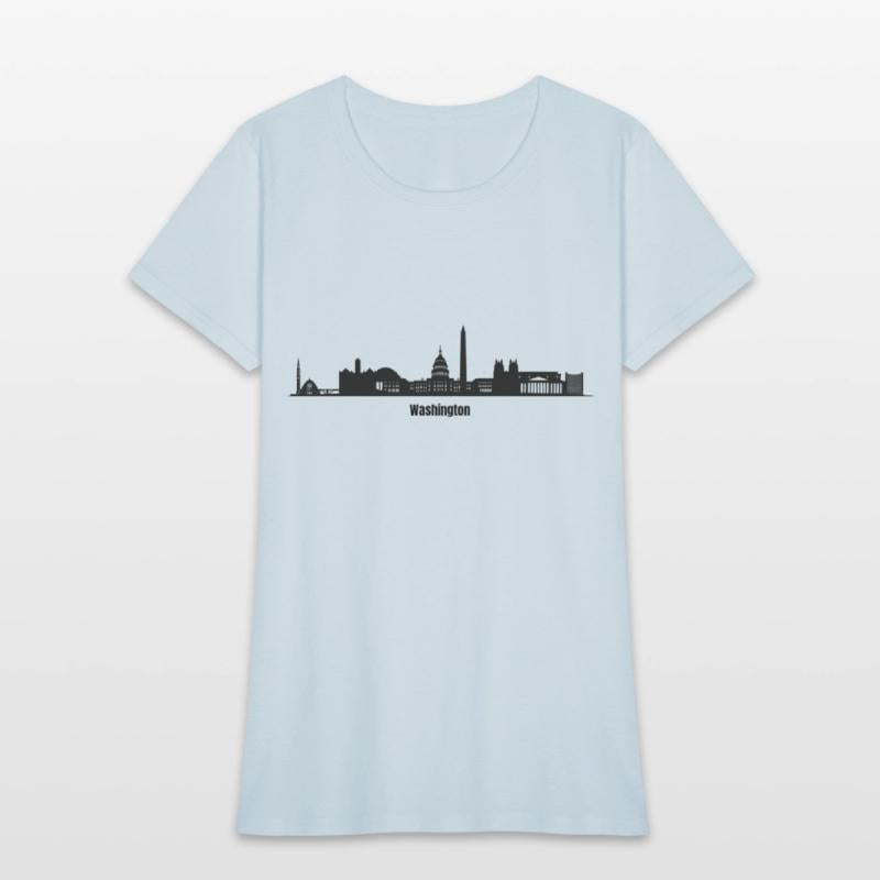Minimalist Washington Skyscraper Art
