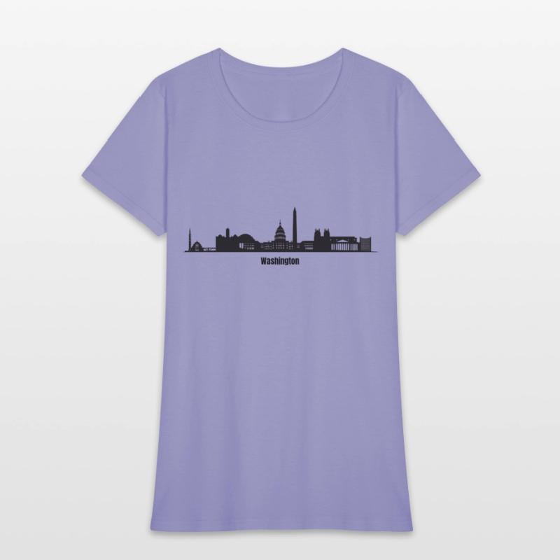 Minimalist Washington Skyscraper Art