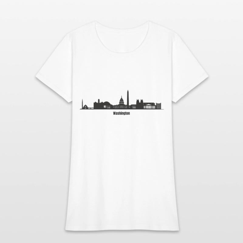 Minimalist Washington Skyscraper Art