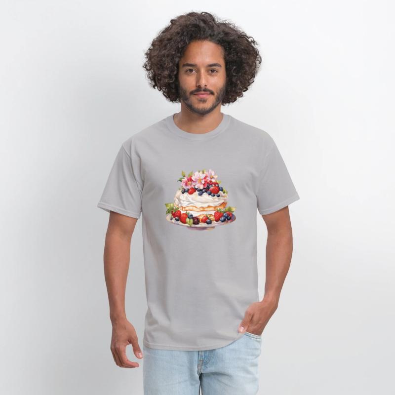 Mixed Berries Summer Floral Pavlova