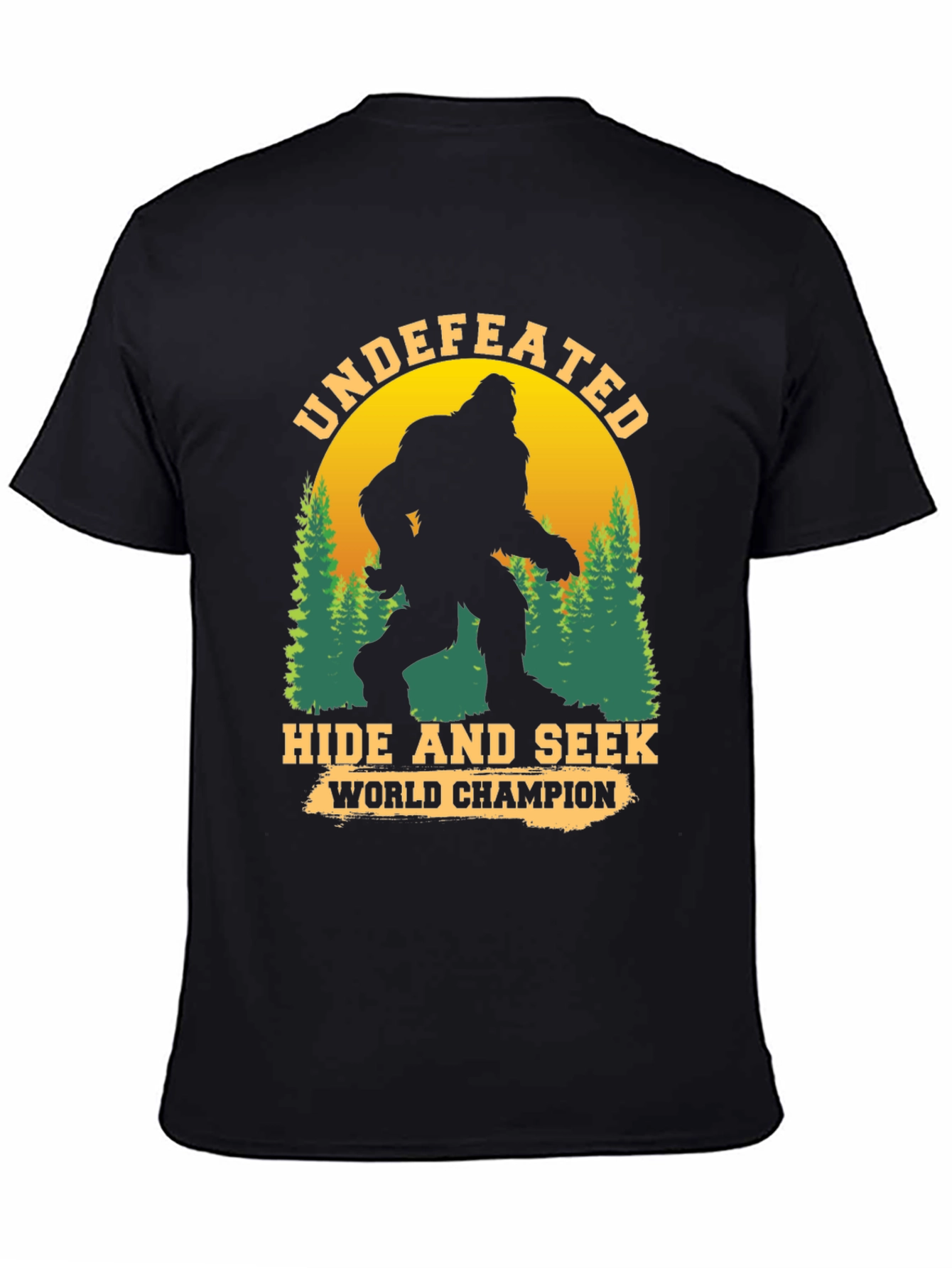 Undefeated Hide and Seek World Champion Bigfoot T-Shirt