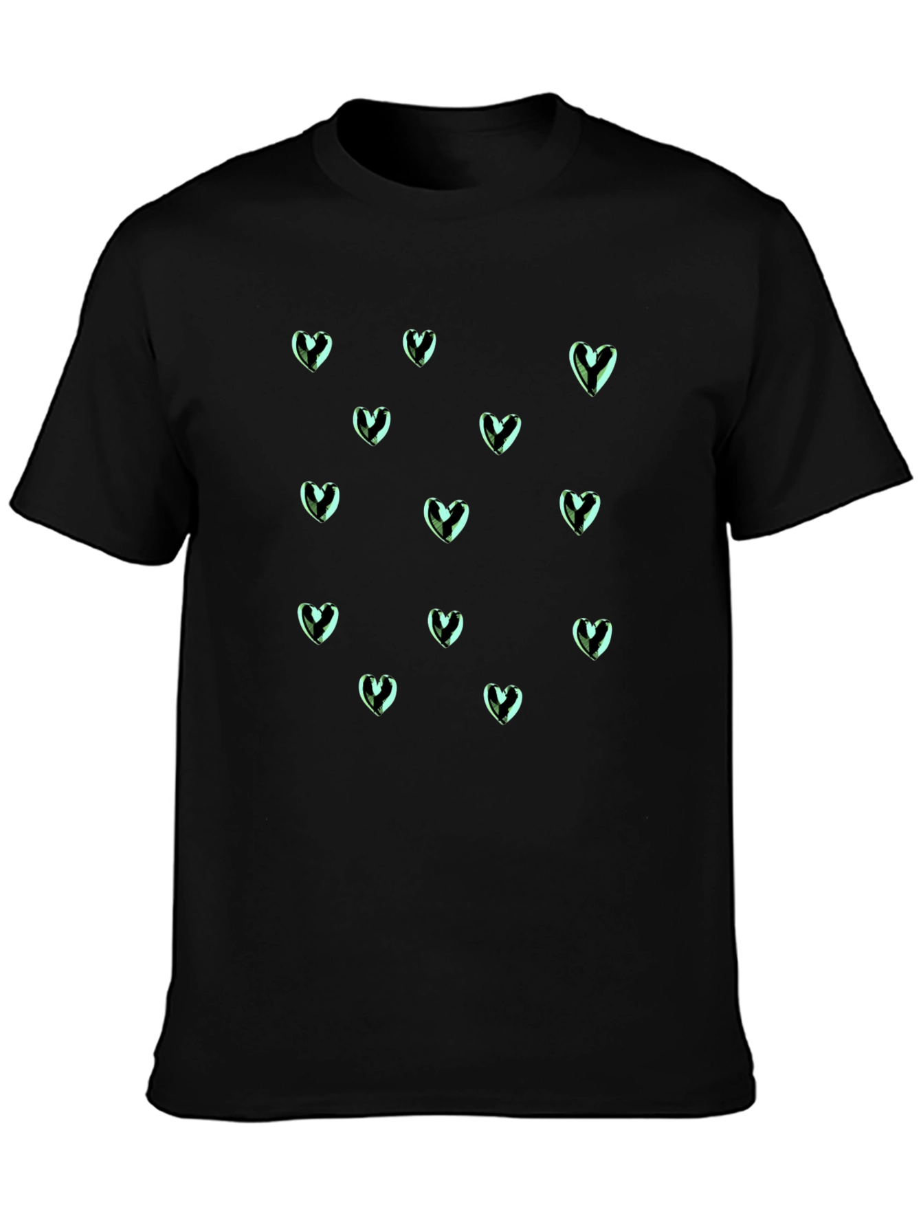 Heart Pattern T-Shirt - Stylish & Comfortable
