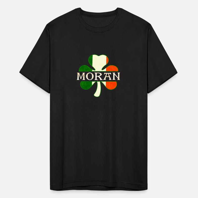 Moran Irish Surname Ireland Flag Shamrock