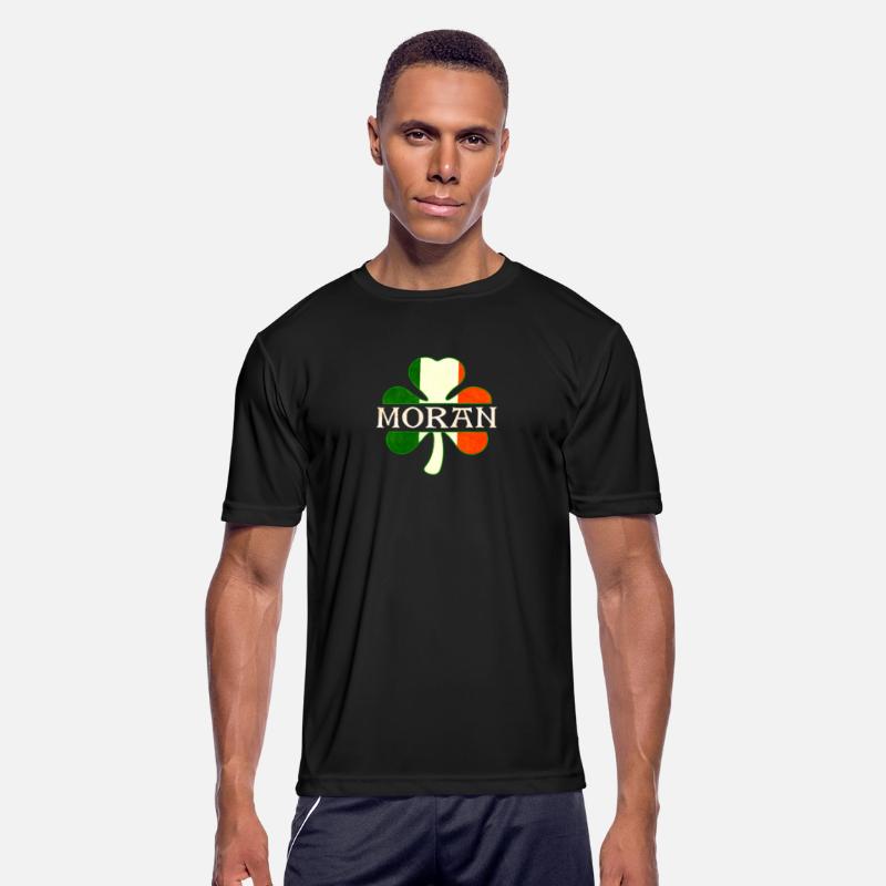 Moran Irish Surname Ireland Flag Shamrock