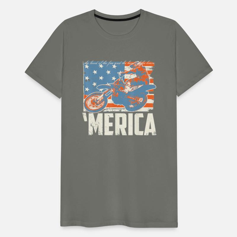 Motocross racer dirt bike 'Merica