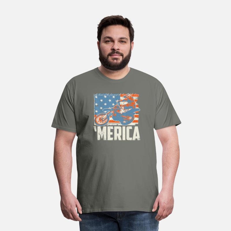 Motocross racer dirt bike 'Merica