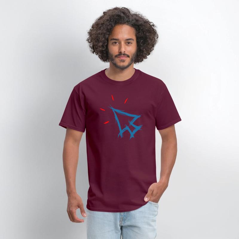 Mouse pointer cursor symbol, arrow, hand drawn.