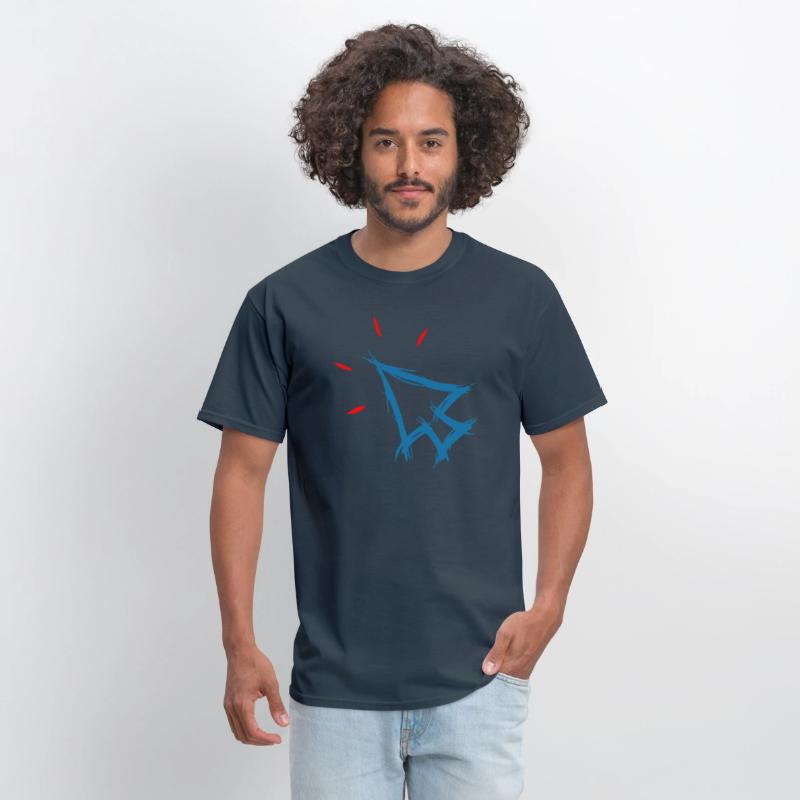 Mouse pointer cursor symbol, arrow, hand drawn.