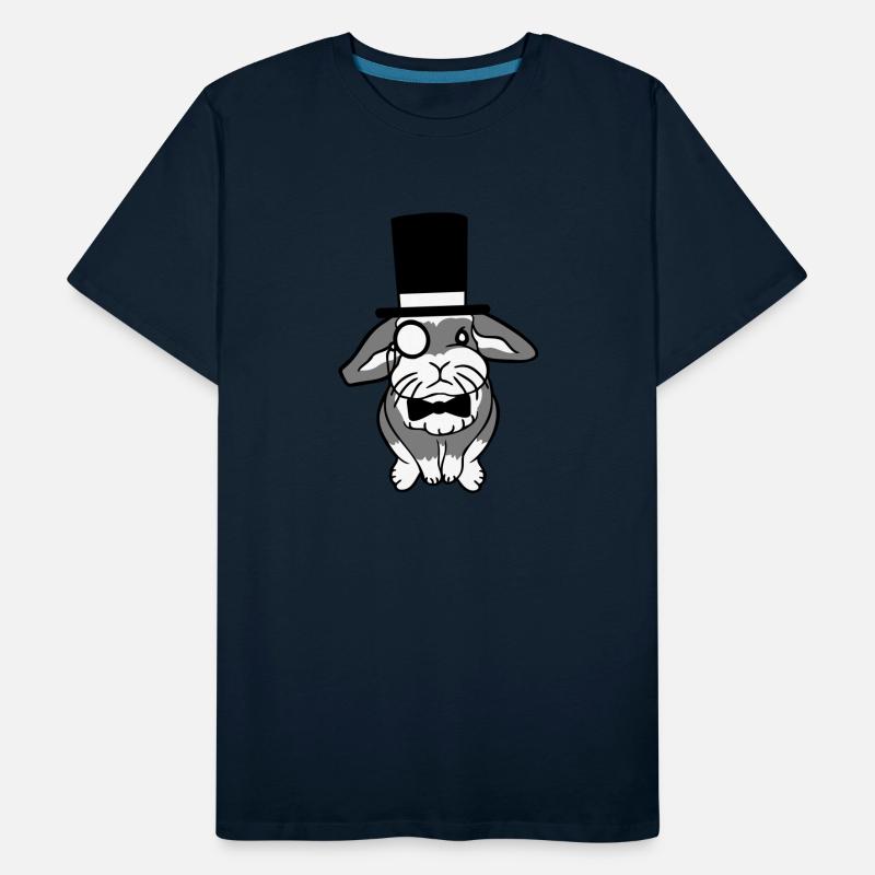 Mr. Rabbit Gentleman Top Hat Monocle Glasses rich