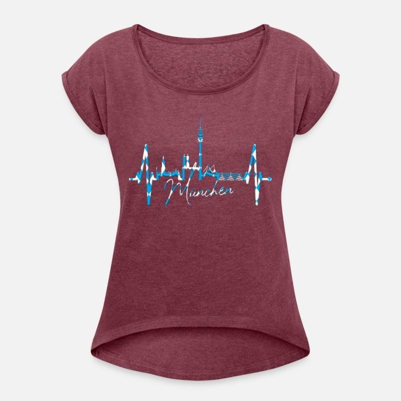 Munich Skyline Heartbeat Bavarian Oktoberfest Gift