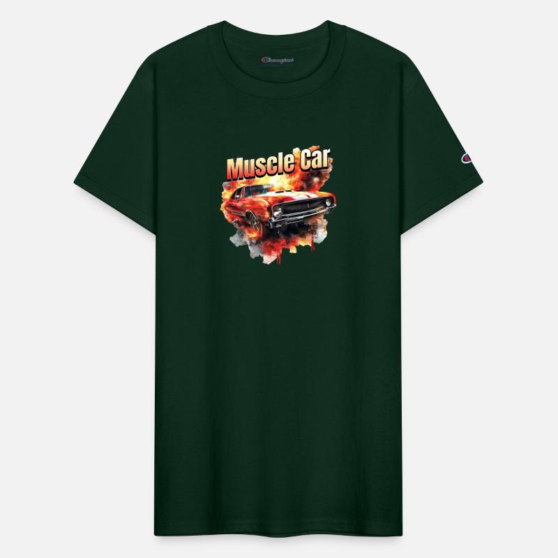 Muscle Car on Fire