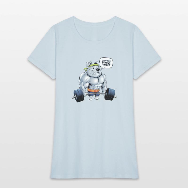 Muscular Dog Gym T-Shirt: Push Beyond Limits