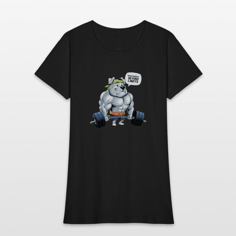 Muscular Dog Gym T-Shirt: Push Beyond Limits