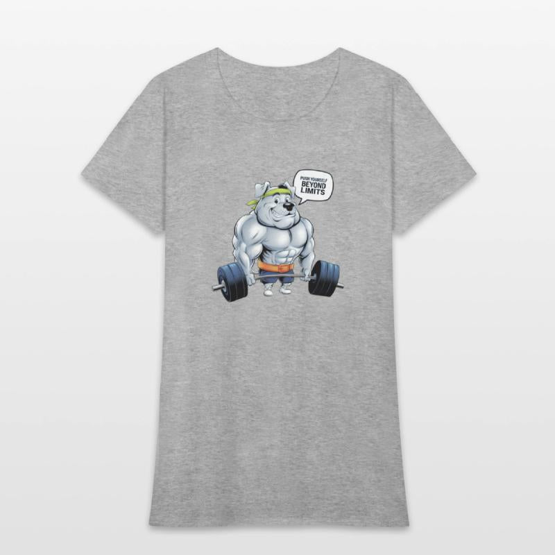 Muscular Dog Gym T-Shirt: Push Beyond Limits