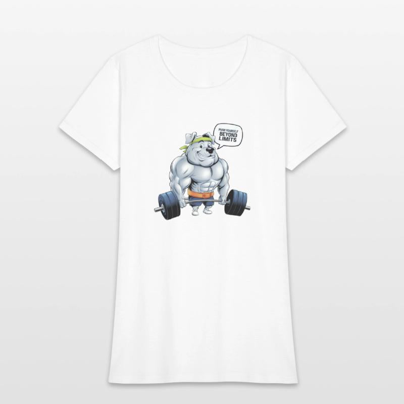 Muscular Dog Gym T-Shirt: Push Beyond Limits