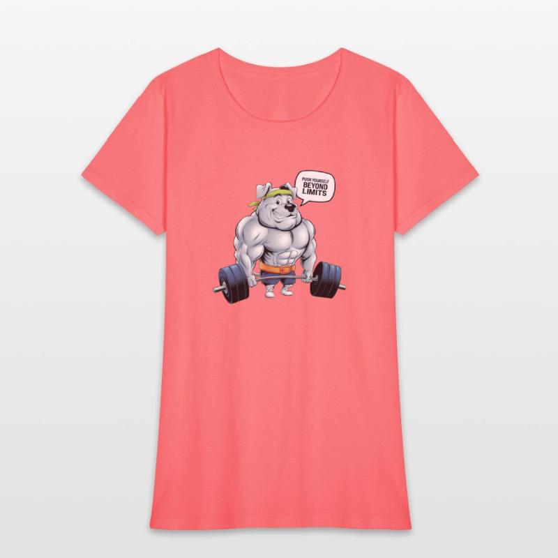 Muscular Dog Gym T-Shirt: Push Beyond Limits