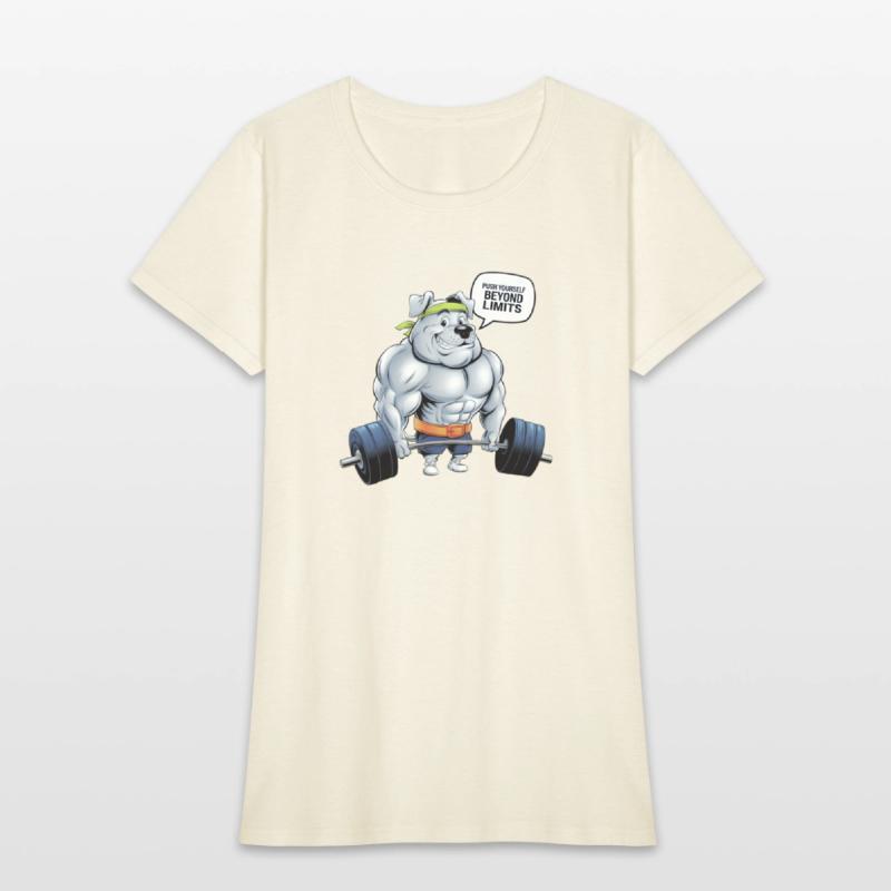 Muscular Dog Gym T-Shirt: Push Beyond Limits