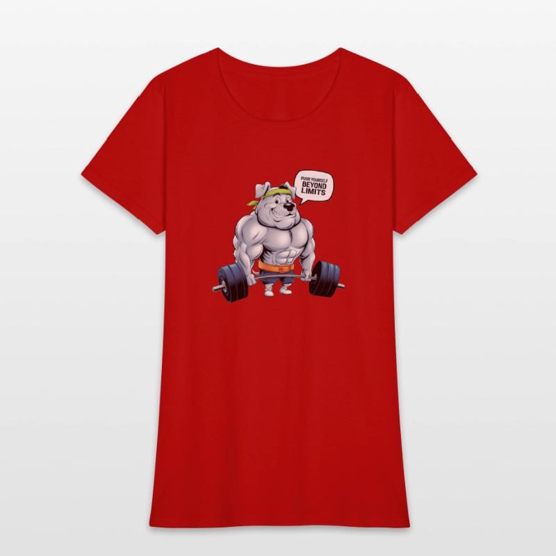Muscular Dog Gym T-Shirt: Push Beyond Limits