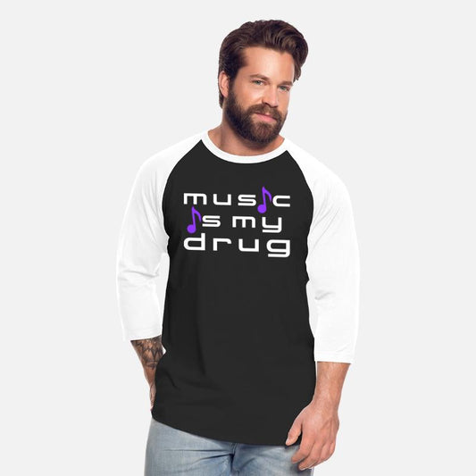 Music is my Drug Notes Love Text Saying Club Party