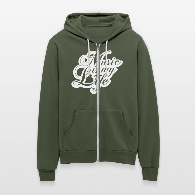 Music is my Life Love Saying Text Lettering Logo