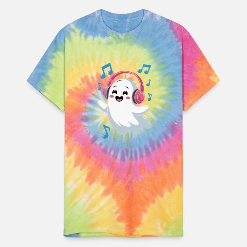 Music-loving Ghost with Headphones