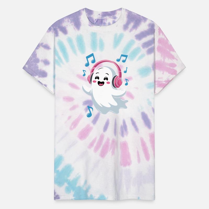 Music-loving Ghost with Headphones