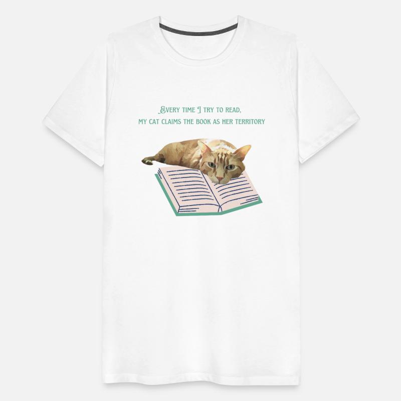 MY CAT CLAIMS THE BOOK AS HER TERRITORY