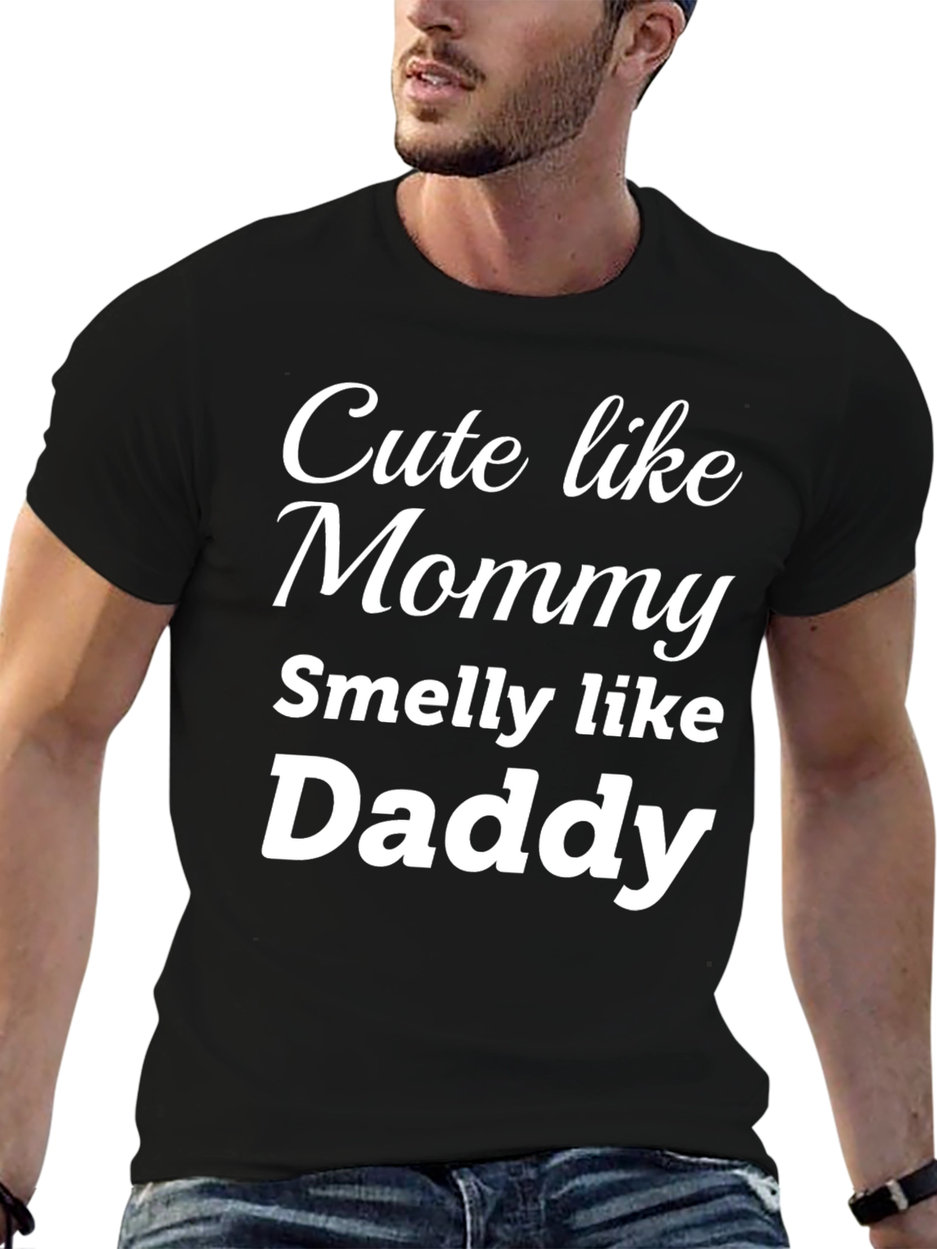 Cute Like Mommy Smelly Like Daddy - Funny T-Shirt