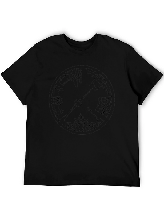 Berlin Landmark Clock Graphic T-Shirt