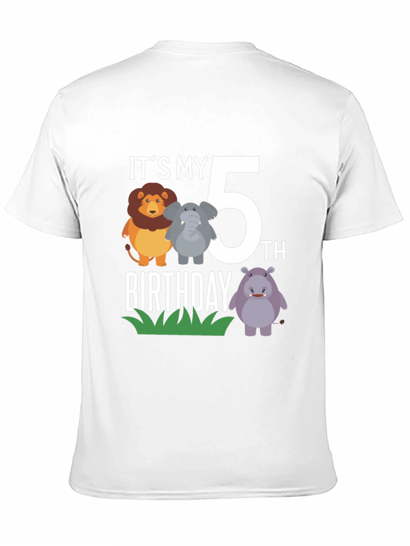 Its My 5th Birthday T-Shirt Cute Animal Design