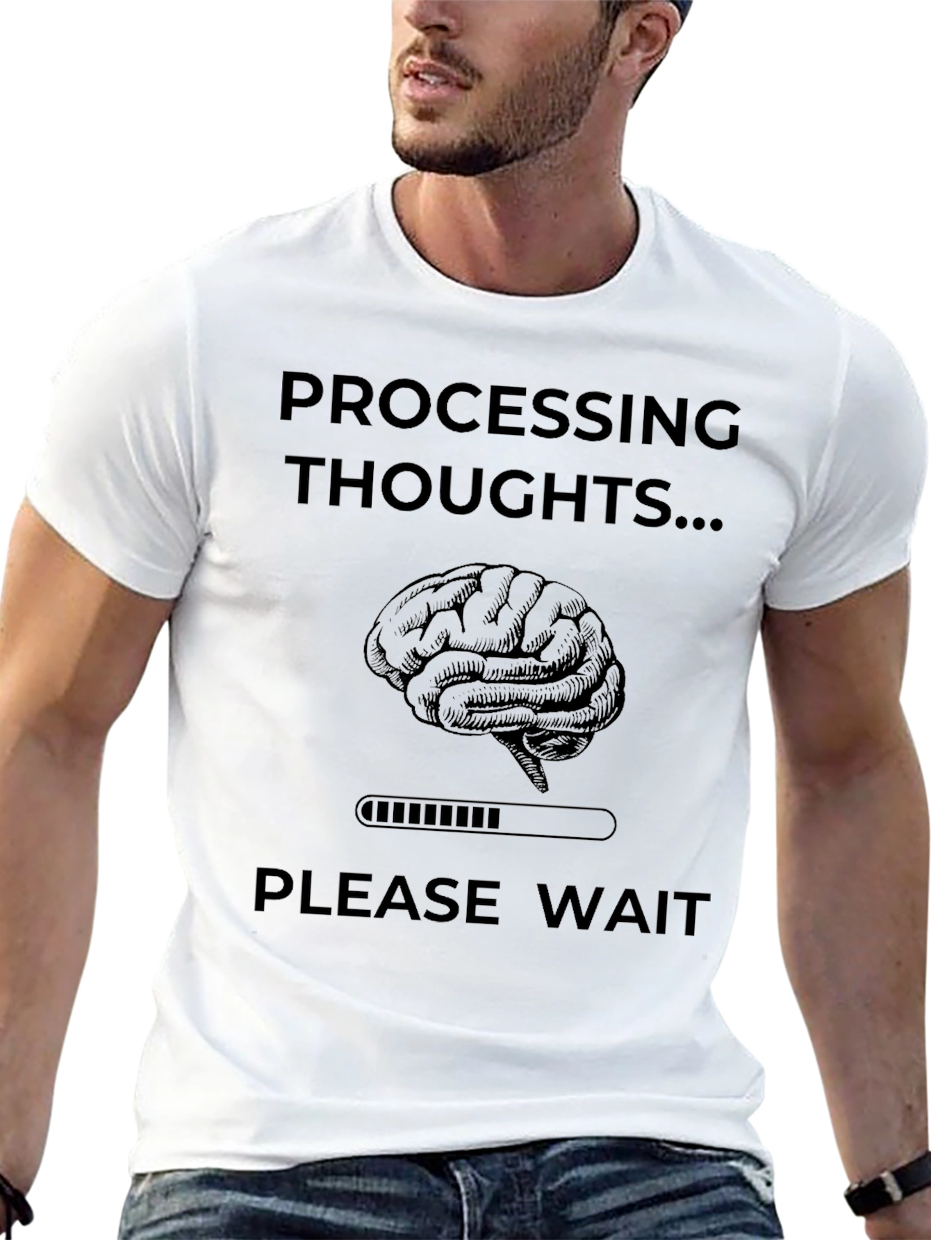Processing Thoughts Funny Brain T-Shirt