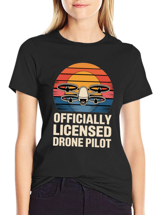 Officially Licensed Drone Pilot T-Shirt Retro Design