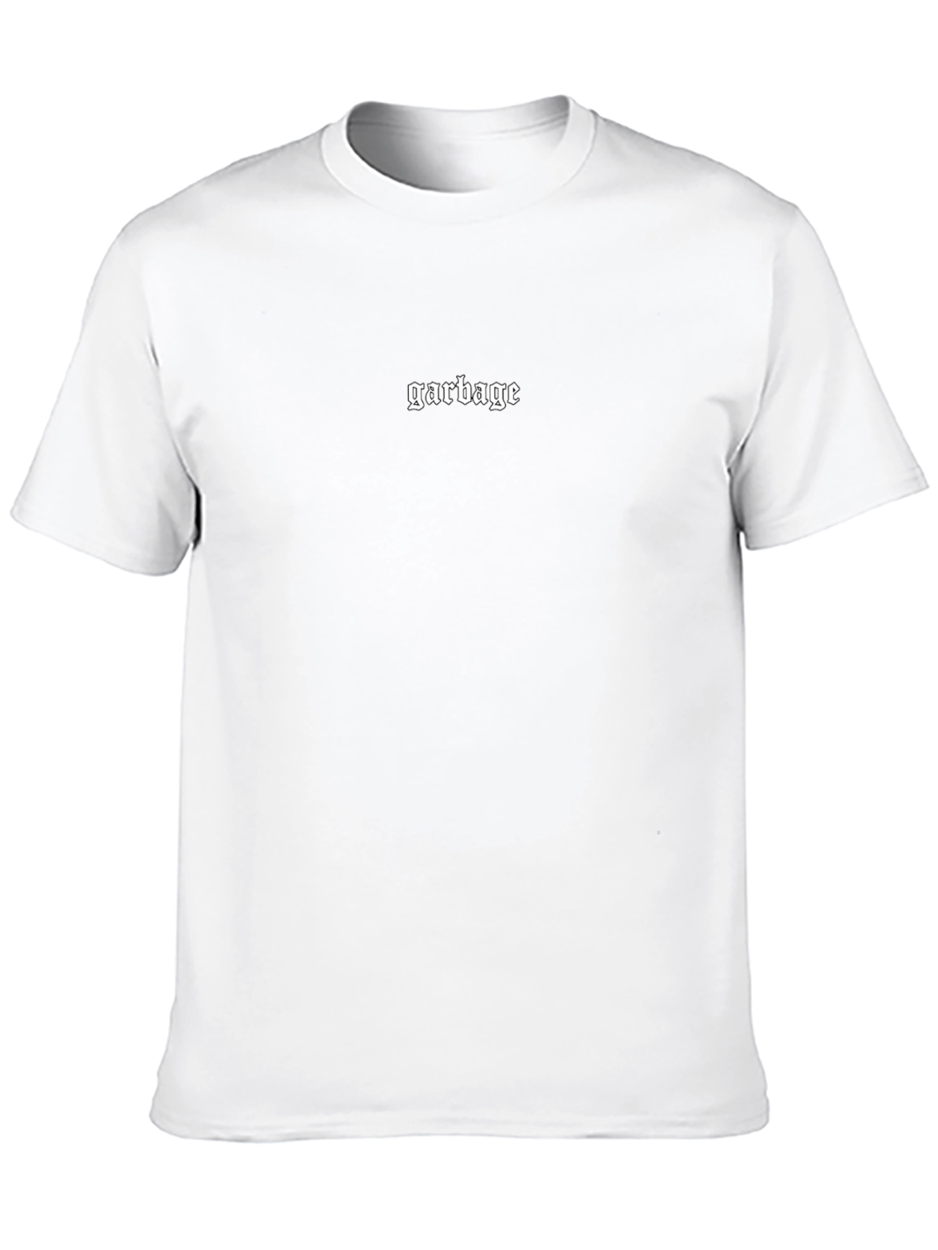 Garbage Graphic Print Black Crew Neck T-Shirt