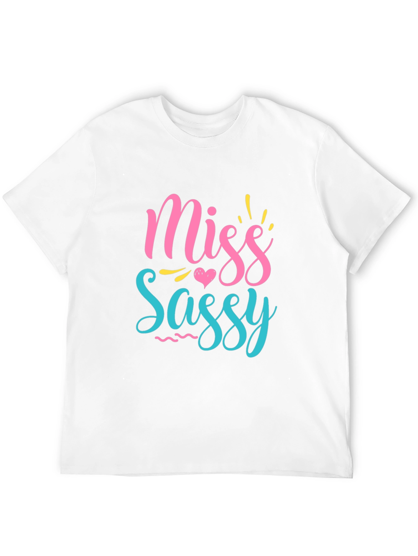 Miss Sassy Graphic Print Black T-Shirt